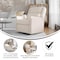 Flash Furniture Cash Swivel Glider Rocker Recliner Chair, Manual 360 Degree Swivel Recliner, Cream Upholstery CY-RAC-536-CRM-GG - alternate 8